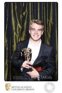 Bobby Lockwood after winning his BAFTA for Best Performer this year.